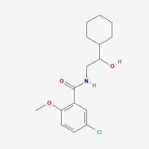 molecular formula C16H22ClNO3 B2501774 5-chloro-N-(2-cyclohexyl-2-hydroxyethyl)-2-methoxybenzamide CAS No. 1351609-24-9