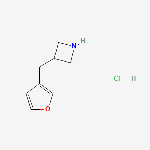 molecular formula C8H12ClNO B2501793 3-(Furan-3-ylmethyl)azetidine hydrochloride CAS No. 2138236-20-9
