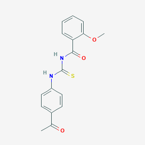 N-[(4-acetylphenyl)carbamothioyl]-2-methoxybenzamide