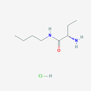 molecular formula C8H19ClN2O B2501814 (2S)-2-氨基-N-丁基丁酰胺;盐酸盐 CAS No. 2305202-81-5