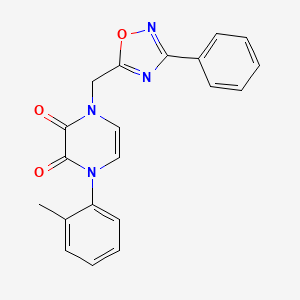 1-((3-phenyl-1,2,4-oxadiazol-5-yl)methyl)-4-(o-tolyl)pyrazine-2,3(1H,4H)-dione
