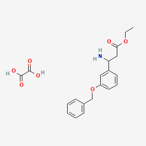 Ethyl 3-amino-3-[3-(benzyloxy)phenyl]propanoate oxalate