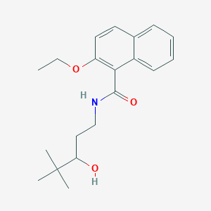 molecular formula C20H27NO3 B2501821 2-ethoxy-N-(3-hydroxy-4,4-dimethylpentyl)-1-naphthamide CAS No. 1396782-63-0