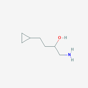 molecular formula C7H15NO B2501826 1-Amino-4-cyclopropylbutan-2-ol CAS No. 1693599-41-5
