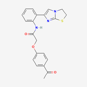 2-(4-acetylphenoxy)-N-(2-(2,3-dihydroimidazo[2,1-b]thiazol-6-yl)phenyl)acetamide