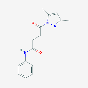 4-(3,5-dimethyl-1H-pyrazol-1-yl)-4-oxo-N-phenylbutanamide