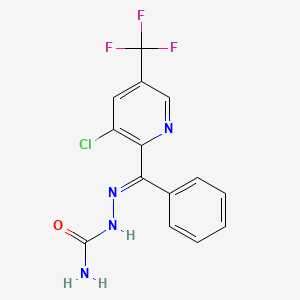 [(E)-[[3-chloro-5-(trifluoromethyl)pyridin-2-yl]-phenylmethylidene]amino]urea