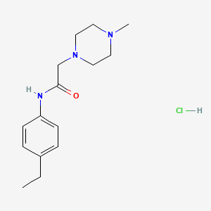 N-(4-ethylphenyl)-2-(4-methylpiperazin-1-yl)acetamide hydrochloride