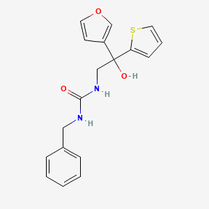 1-Benzyl-3-(2-(furan-3-yl)-2-hydroxy-2-(thiophen-2-yl)ethyl)urea