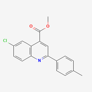 Methyl 6-chloro-2-(4-methylphenyl)quinoline-4-carboxylate