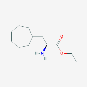 Ethyl (2S)-2-amino-3-cycloheptylpropanoate