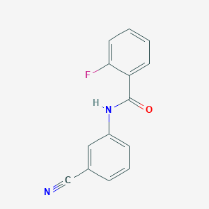 N-(3-cyanophenyl)-2-fluorobenzamide