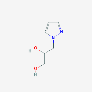 molecular formula C6H10N2O2 B2501890 3-(1H-Pyrazol-1-yl)propane-1,2-diol CAS No. 98484-49-2
