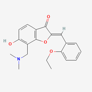 molecular formula C20H21NO4 B2501895 (Z)-7-((二甲氨基)甲基)-2-(2-乙氧基亚苄基)-6-羟基苯并呋喃-3(2H)-酮 CAS No. 869077-10-1