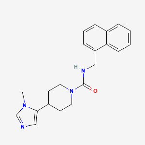 molecular formula C21H24N4O B2501921 4-(3-Methylimidazol-4-yl)-N-(naphthalen-1-ylmethyl)piperidine-1-carboxamide CAS No. 2309747-52-0
