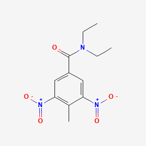 molecular formula C12H15N3O5 B2501944 N,N-diethyl-4-methyl-3,5-dinitrobenzamide CAS No. 28420-81-7