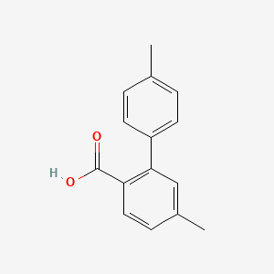 molecular formula C15H14O2 B2501950 4-Methyl-2-(4-methylphenyl)benzoic acid CAS No. 474519-95-4