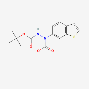 N-(1-benzothiophen-6-yl)-N'-[(tert-butoxy)carbonyl](tert-butoxy)carbohydrazide