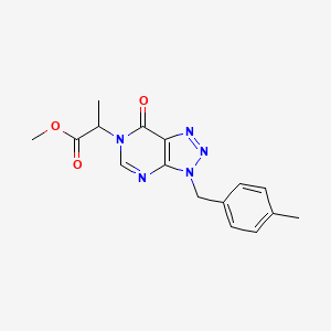 methyl 2-(3-(4-methylbenzyl)-7-oxo-3H-[1,2,3]triazolo[4,5-d]pyrimidin-6(7H)-yl)propanoate