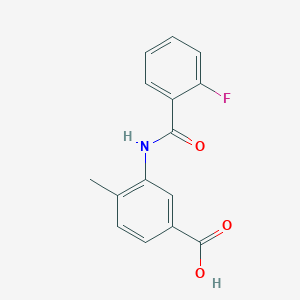 3-(2-Fluorobenzamido)-4-methylbenzoic acid