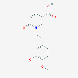 molecular formula C16H17NO5 B2501980 1-(3,4-Dimethoxyphenethyl)-6-oxo-1,6-dihydropyridine-3-carboxylic acid CAS No. 59033-40-8