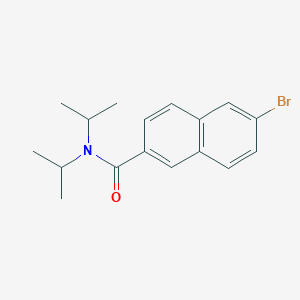 molecular formula C17H20BrNO B250199 6-bromo-N,N-diisopropyl-2-naphthamide 