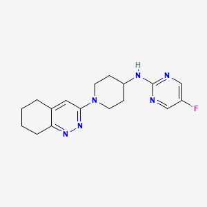 molecular formula C17H21FN6 B2502000 5-氟-N-[1-(5,6,7,8-四氢喹啉-3-基)哌啶-4-基]嘧啶-2-胺 CAS No. 2097925-16-9