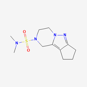 N,N-dimethyl-3,4,8,9-tetrahydro-1H-cyclopenta[3,4]pyrazolo[1,5-a]pyrazine-2(7H)-sulfonamide