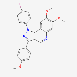 1-(4-fluorophenyl)-7,8-dimethoxy-3-(4-methoxyphenyl)-1H-pyrazolo[4,3-c]quinoline