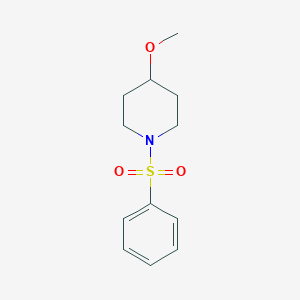 molecular formula C12H17NO3S B2502047 4-Methoxy-1-(phenylsulfonyl)piperidine CAS No. 1206996-54-4