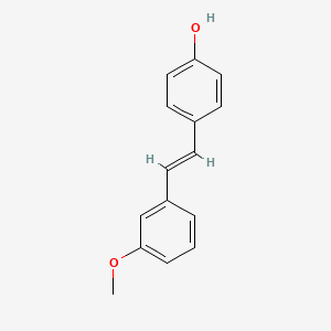 molecular formula C15H14O2 B2502051 4-[(E)-2-(3-methoxyphenyl)vinyl]phenol CAS No. 128294-46-2; 190182-38-8