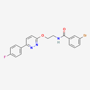 3-bromo-N-(2-{[6-(4-fluorophenyl)pyridazin-3-yl]oxy}ethyl)benzamide