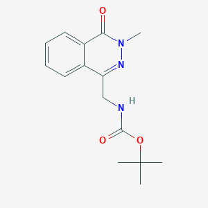 molecular formula C15H19N3O3 B2502063 Tert-butyl ((3-methyl-4-oxo-3,4-dihydrophthalazin-1-yl)methyl)carbamate CAS No. 1396867-73-4