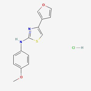 4-(furan-3-yl)-N-(4-methoxyphenyl)thiazol-2-amine hydrochloride