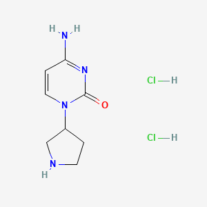 4-Amino-1-pyrrolidin-3-ylpyrimidin-2-one;dihydrochloride