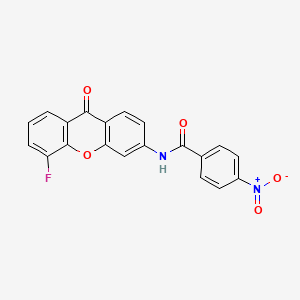 molecular formula C20H11FN2O5 B2502071 N-(5-氟-9-氧代-9H-氧杂蒽-3-基)-4-硝基苯甲酰胺 CAS No. 886169-68-2