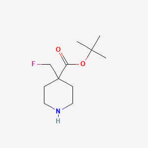 molecular formula C11H20FNO2 B2502073 Tert-butyl 4-(fluoromethyl)piperidine-4-carboxylate CAS No. 2287299-69-6