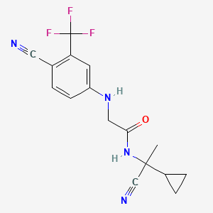 N-(1-cyano-1-cyclopropylethyl)-2-{[4-cyano-3-(trifluoromethyl)phenyl]amino}acetamide