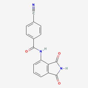 4-cyano-N-(1,3-dioxoisoindol-4-yl)benzamide