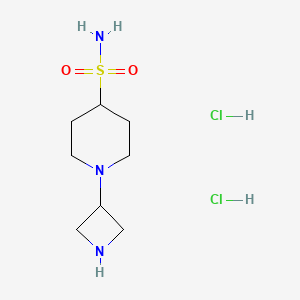1-(Azetidin-3-yl)piperidine-4-sulfonamide dihydrochloride