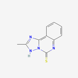 molecular formula C10H8N4S B2502090 2-Methyl[1,2,4]triazolo[1,5-c]quinazoline-5-thiol CAS No. 875160-35-3