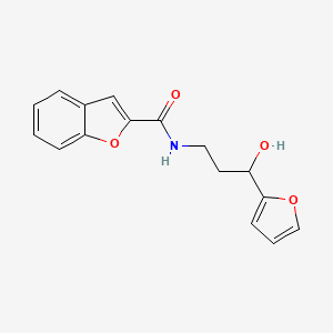 N-(3-(furan-2-yl)-3-hydroxypropyl)benzofuran-2-carboxamide