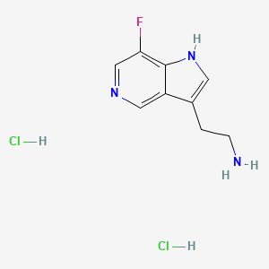 2-(7-Fluoro-1H-pyrrolo[3,2-c]pyridin-3-yl)ethanamine;dihydrochloride