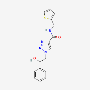 1-(2-hydroxy-2-phenylethyl)-N-(2-thienylmethyl)-1H-1,2,3-triazole-4-carboxamide