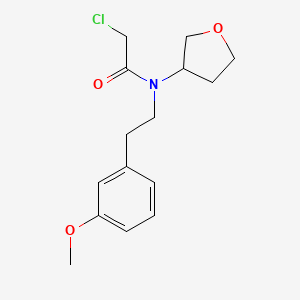 2-Chloro-N-[2-(3-methoxyphenyl)ethyl]-N-(oxolan-3-yl)acetamide