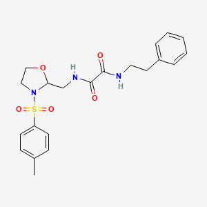 N1-phenethyl-N2-((3-tosyloxazolidin-2-yl)methyl)oxalamide