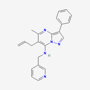 5-methyl-3-phenyl-6-(prop-2-en-1-yl)-N-(pyridin-3-ylmethyl)pyrazolo[1,5-a]pyrimidin-7-amine