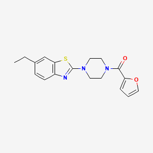 (4-(6-Ethylbenzo[d]thiazol-2-yl)piperazin-1-yl)(furan-2-yl)methanone