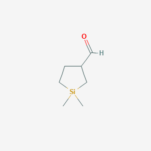 molecular formula C7H14OSi B2502179 1,1-二甲基硅烷-3-甲醛 CAS No. 2411312-38-2