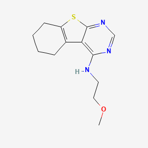 molecular formula C13H17N3OS B2502181 N-(2-methoxyethyl)-5,6,7,8-tetrahydro[1]benzothieno[2,3-d]pyrimidin-4-amine CAS No. 450394-36-2
